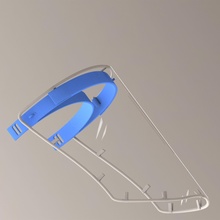 shield isteğe bağlı kalkanı kalkan maske korumak kovid 19 korona vizör pratik greendesign ışık tıbbi malzeme sağlık hizmeti diş doktoru emniyet bilim 3d print model - Mito3D