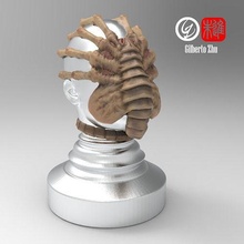 facehugger coffee tamper cappuccino compactador espresso expresso latte sello taper giger aliens alien gadgets bust house kitchen dining 3d print model - Mito3D
