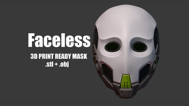 rostro cosplay full mask máscara ciencia ficción media mascara cyborg cyberpunk neonpunk techwear robot respirador pasatiempo bricolaje diy 3d print model - Mito3D