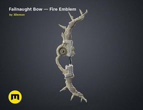 failnaught bow - fire emblem relic weapon crest common claude super smash bros tristan knight legend arrow videogame games toys 3d print model - Mito3D
