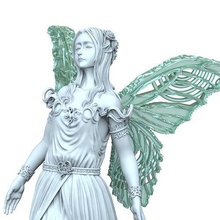 fairy figurines 3d print modeling poly rendering angel figure printer sculpture art miniatures collection warhammer hobby cg zbrush board game fantasy games toys 3d print model - Mito3D