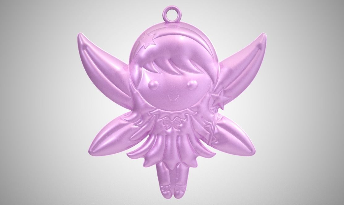 fairy necklace jewelry fantasy magic princess tale girl wings fairytale castle tinkerbell crown elf fairies jewellery bracelet ring earrings necklaces 3D print model - Mito3D