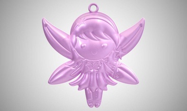 fairy necklace jewelry fantasy magic princess tale girl wings fairytale castle tinkerbell crown elf fairies jewellery bracelet ring earrings necklaces 3d print model - Mito3D