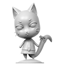 fairy tail charlie fan art sanat karakter şekil oyuncak vücut kedi fanart kitty heykel hayvan kadın kız heykelcik yavrusu kişi pet heykeller anime manga 3d print model - Mito3D