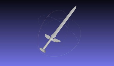 fairy tail erza scarlet 3d-printable sword assembly weapon toy bladed blade replica costume cosplay 3d printing fantasy animation anime games toys 3d print model - Mito3D