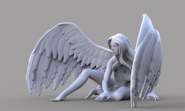 fallin angel angel woman beautiful wing cupid body valentine arrow cherub statuette statue sculpture cherubim religious art sculptures