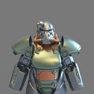 fallout t-51b body wearable power armor helmet games game cosplay costume mask 4 t51 76 character hobby diy 3d print model - Mito3D