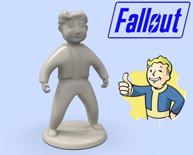 fallout vault boy standard model 3d printing console game gamin play playstation ps figure statue art sculpture games toys accessories 3d print model - Mito3D