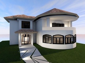 famille maison ArchiCAD conception marché bâtiment architecture extérieur Extérieur 3d print model - Mito3D
