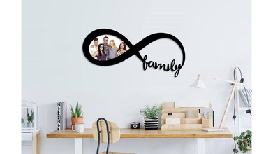 family infinity photo frame memories pictures picture gadget living home 3d 2d decor decoration wall artistic art photos house 3d print model - Mito3D