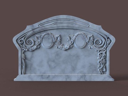 family memorial tombstone cnc engraving monument tomb grave gravestone carve cross headstone christian religiou bulgarian carving carved stl art signs logos 3d print model - Mito3D