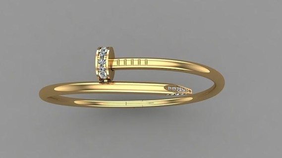famoso braccialetto lusso oro splendente nozze elegante gioielleria platino design stampabile engagement sterlina gemma diamante braccialetti 3d print model - Mito3D