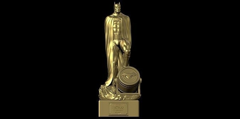 ventilador arte batman estátua sozinho versão sombrio cavaleiro gotham super heroi herói quadrinho homen dc justiça liga palhaço esculturas 3d print model - Mito3D