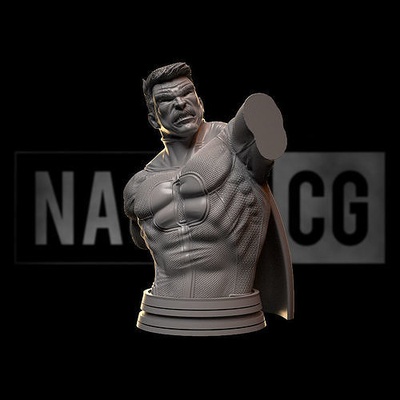 ventilador arte omniman busto invencible marca grayson cómic superhéroe dc maravilla súper historietas esculturas 3d print model - Mito3D