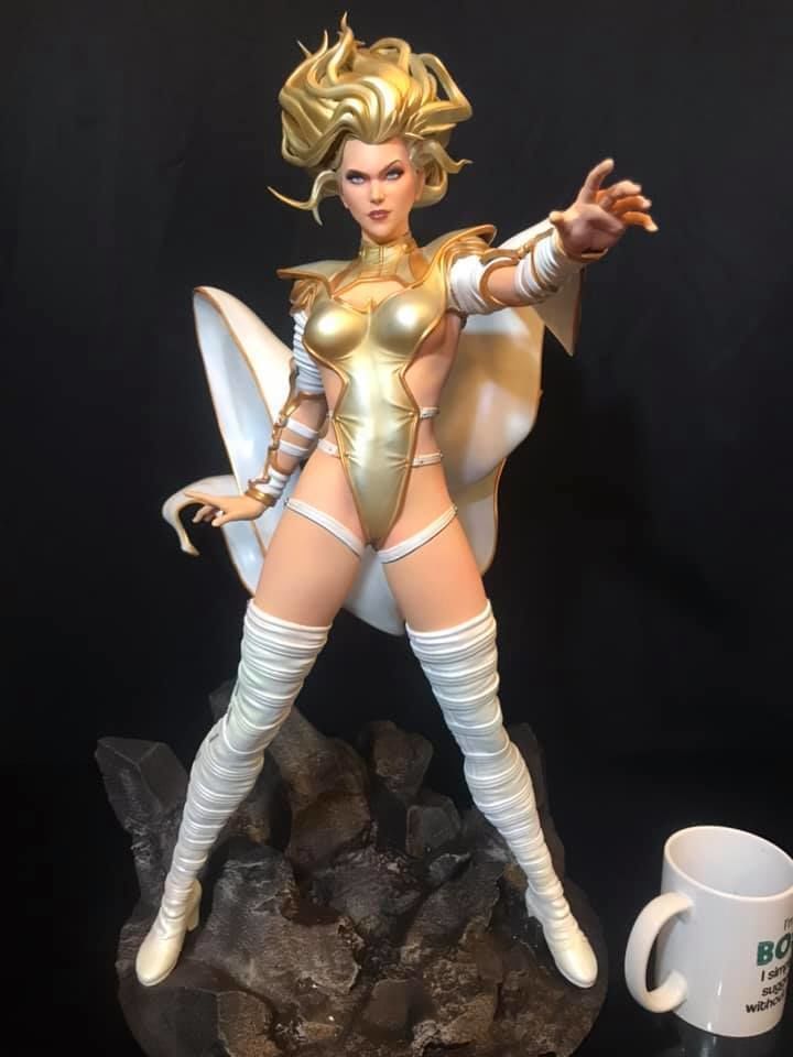 fan art - phoenix force emma frost heroine hero superhero comic comics comicbook print printable sculpture statue xmen mutant marvel mutants character sculptures 3D print model - Mito3D