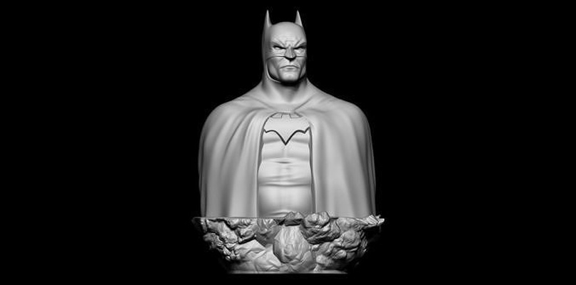 ventilador arte batman fracasso gotham estátua palhaço sombrio cavaleiro bruce wayne quadrinho dc arkham esculturas 3d print model - Mito3D