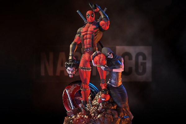 hayran sanat deadpool öldürür hayret heykel ölüm karakter süper kahraman anti wolverine kaptan amerika thor örümcek adam örümcek adam siyah panter mcu heykeller 3d print model - Mito3D