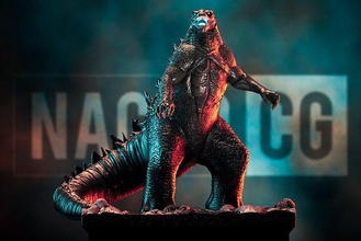ventilador arte godzilla estátua monstro japão ghidorah rei monstros réptil dinossauro lagarto jurássico atômico dragão esculturas 3d print model - Mito3D