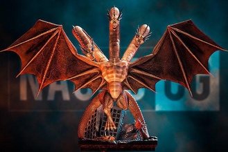 ventilateur art roi ghidorah statue godzilla dragon reptile japon créature monstre monstres sculptures 3d print model - Mito3D