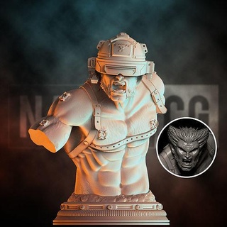 fan art wolverine weapon - bust xmen men mutant deadpool marvel mcu comic comics dc batman sculptures 3d print model - Mito3D