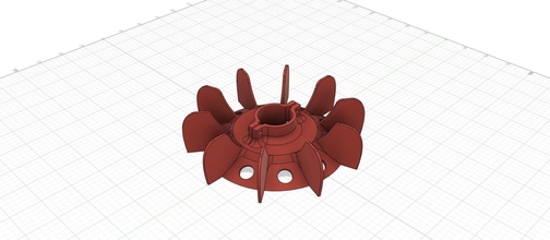 fan motor 28mm - 11 inch hole cooling cooler ventilation turbine hobby diy mechanical parts 3d print model - Mito3D