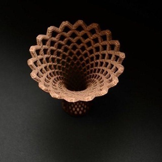 fan parabola vaso fiore arte matematica maglia openscad arredamento casalinghi germoglio quadratico matematico 3d print model - Mito3D