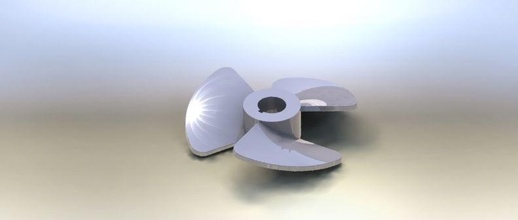 fan turbine blades technology isolated industry shape modern science engineering 3d print model - Mito3D