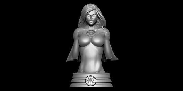 arte fan átomo víspera busto mujer cómic invencible tv maravilla mcu escarlata bruja wanda dc superchica supergusano niña esculturas 3d print model - Mito3D