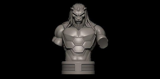 fanart savaş canavar büst yenilmez süper kahraman Süper çizgi roman önemli Amazon hayret dc Süpermen batman Örümcek Adam Hulk aslan Sanat heykeller 3d print model - Mito3D