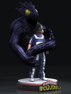 fan art fumikage tokoyami bokunoheroacademia boku eroe università myheroacademia anime giocattoli arte sculture statua 3d print model - Mito3D