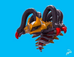 Admirador arte giratina obj Pokémon jogos anime brinquedo brinquedos 3d print model - Mito3D