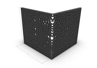 fantasia hexagonal estructura diseño alfabeto aislado desunido rudimento negocio mueble vector letra ilustración blanco componer idioma fuente interior tipográfico arte matemático 3d print model - Mito3D