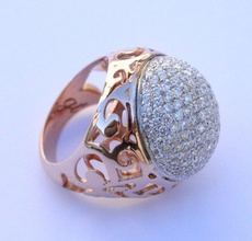 fantasia bombay anello modello 3d, stampare in 3d il di stampa gioiello matrimonio fidanzamento gioielli stampabile diamante argento oro gemma engagem moda la sterlina ciondolo collana anelli diamanti e bellezza 3d print model - Mito3D