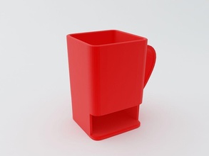 fancy cup 2 house art kitchen mug milk tea coffee printable printready 3d model object thing dining 3d print model - Mito3D