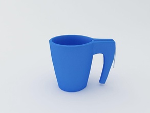 fancy cup 4 house art thing 3d model object mug tea coffee kitchen dining 3d print model - Mito3D
