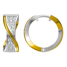 fantasia aratura gioielli di diamante cime gli orecchini 3d print model - Mito3D