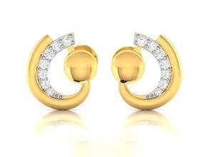 fancy earring jewelry elegant ring gem gold silver wedding diamond bracelet necklaces pendant rhinoceros accessory beauty fashion design cad jewel earrings 3d print model - Mito3D