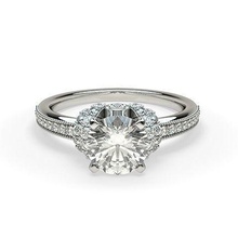 lujoso compromiso anillo matrimonio accesorio boda brillante precioso lujo joya joyería platino imprimible diamante coche vehiculo plata menaje anillos 3d print model - Mito3D