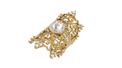 fancy gold ladies ring jewellery silver printable wedding engagement diamond fashion gem jewel jewelry rings 3d print model - Mito3D