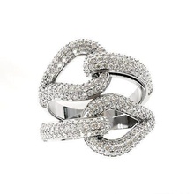 lujoso anillo joyería joya moda niña bulgari 3dprint 3dfile gratis bvlgari anillos plata precioso imprimible oro boda lujo encendiendo solitario 3d print model - Mito3D