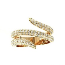 lujoso anillo joyería joya moda niña bulgari 3dprint 3dfile gratis bvlgari anillos plata precioso imprimible oro boda lujo encendiendo solitario 3d print model - Mito3D