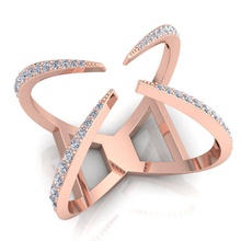 schick Ring Juwel Hochzeit Engagement Schmuck druckbar Diamant Silber Gold engagem Mode cad Sterling Schönheit Halskette 3d print model - Mito3D