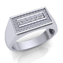 schick Ring 31 Juwel Hochzeit Engagement Schmuck druckbar Diamant Silber Gold Mode Sterling 3d print model - Mito3D