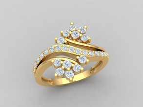 schick Ring Juwel Engagement Hochzeit Schmuck Diamant Silber engagem Gold Mode Sterling Weiß brillant Saphir Schönheit Ringe 3d print model - Mito3D