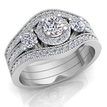 Lust auf Hochzeit eingestellt Juwel - Zubehör Mode kostbar Luxus gold scheint Schmuck bedruckbar ist sterling finger genial Mode-ring Diamant-ring Silber Bekleidung Mode-Schönheit Ringe 3d print model - Mito3D