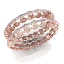 fantaisie femme bracelet bijou mariage engagement bijoux imprimable diamant bague argent or engagem mode sterling blanc brillant beauté anneaux 3d print model - Mito3D