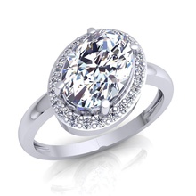 fantaisie femme bague en diamant bijoux joyau de mariage l'engagement imprimable le l'anneau d'argent or brillant gem engagem anneau mode la livre sterling blanc 3d print model - Mito3D
