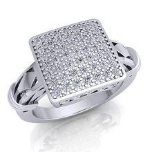 fantasia mulher anel de diamante jóia casamento o engajamento jóias printable prata ouro engagem da forma sterling branco moda beleza colar anéis 3d print model - Mito3D