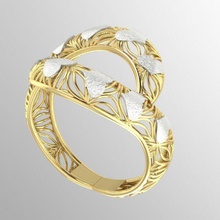 fantasia donna squillare gioielleria anelli diamante nozze oro argento platino turco arabo metallo gioiello moda donne ragazza bellissimo più recente 3d print model - Mito3D