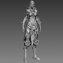 fantasy female character 2 3d print girl witch people humanoid card board game games printable woman zbrush ztool sorceress magic voodoo toys 3d print model - Mito3D